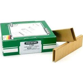 Průmyslová sponka Prebena H-35 CNK HA - Spony do sponkovačky výška 35 mm šíře 8,6 mm, (bal. 3 100ks)
