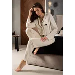 Bílé viskózové pyžamo s puntíky Beatrice Velikost: L