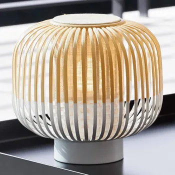 Lampička Stolní lampa Forestier Bamboo Light S 24 cm bílá - Délka kabelu 130 cm 1 x 60 W - Doprava zdarma