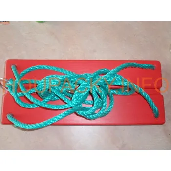 Dětská houpačka Houpačka - sedák masiv červená + lano, délka lana 120cm