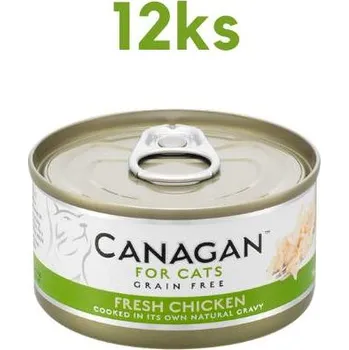 Krmivo pro kočku Canagan Cat konzerva Kuřecí 12 x 75 g