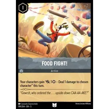 Sběratelská karetní hra Lorcana SSK 199/204 Food Fight! - Shimmering Skies Stav: Near Mint, Verze: NORMAL