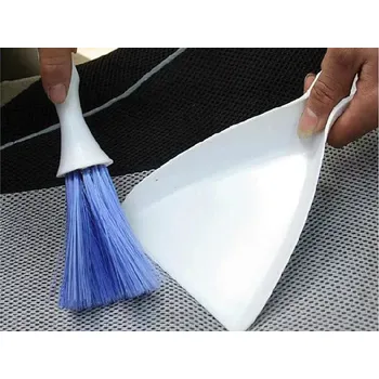 Mini smetáček s lopatkou na stůl, klávesnici a auto