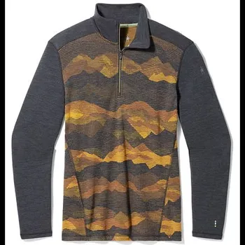 Pánské termo spodní prádlo Spodní prádlo SMARTWOOL M CLASSIC THERMAL MERINO BL 1/4 ZIP B Man velikost XL