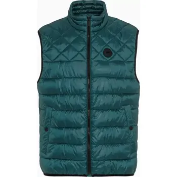 Pánská casual bunda PORSCHE DESIGN Lightweight vest Vesta prošívaná odlehčená na zip petrolejově zelená (Lehká prošívaná vesta bez prachového peří)