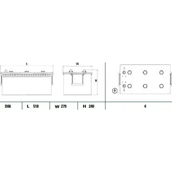 Autobaterie startovací baterie, , EXIDE, EG2254