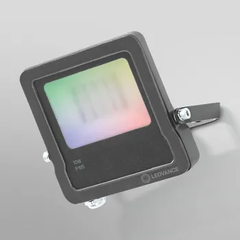 Lampička LEDVANCE SMART+ WiFi Floodlight, RGBW, šedá, 10W - hloubka hlavy 2,8 cm tmavě šedá LED celkem 10 W - Doprava zdarma