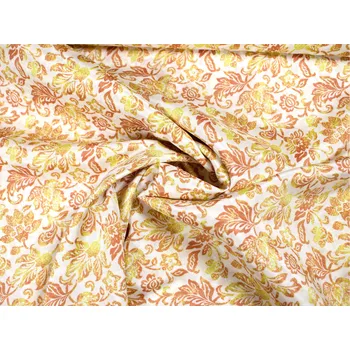 Snový svět Žluté květy - viskóza Janaise