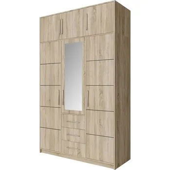 Šatní skříň ArtStol Šatní skříň BALI D3 s nástavcem | dub sonoma 147 cm