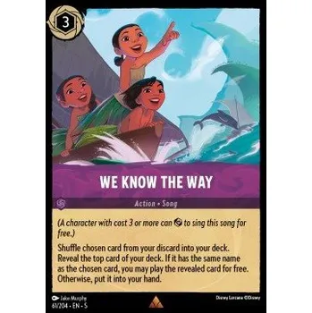 Sběratelská karetní hra Lorcana SSK 061/204 We Know the Way - Shimmering Skies Stav: Near Mint, Verze: NORMAL