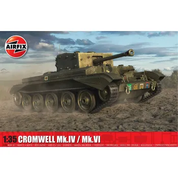 Plastikový model Airfix Classic Kit military A1384 - Cruiser Mk.VIII A27M Cromwell Mk.IV / Mk.VI (1:35)
