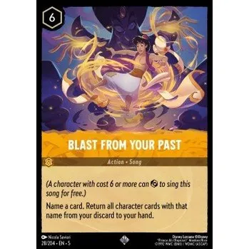 Sběratelská karetní hra Lorcana SSK 028/204 Blast From Your Past - Shimmering Skies Stav: Near Mint, Verze: NORMAL
