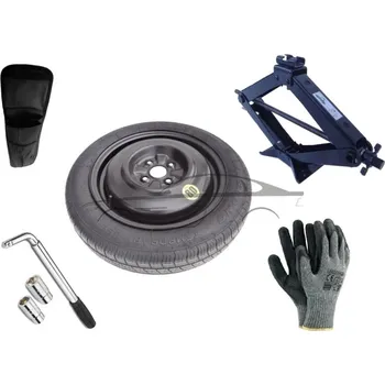 Plechové kolo Sada - Dojezdové kolo MINI ROADSTER I R15 4x100x56,1 + gola klíč + hever + obal na hever