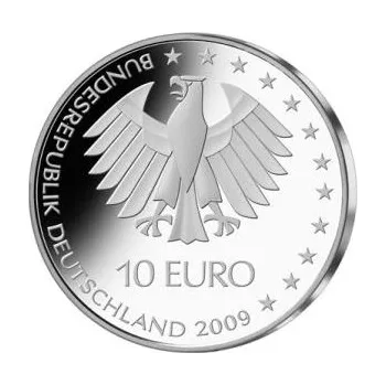 10 Euro stříbrný pamětní mince 2002-2010 mit 16,65 gramů Feinstříbrný