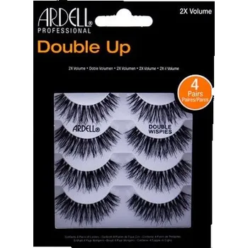 Ardell Double Up Wispies - Umělé řasy pro dvojnásobný objem řas 4 ks - Black