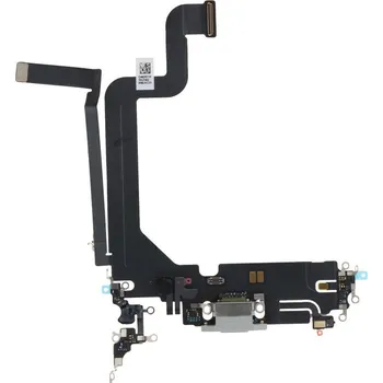 Nabíjecí port a flex kabel pro iPhone 14 Pro Max ORI - Černý