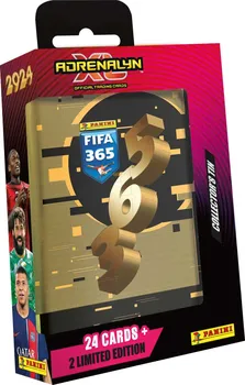 Sběratelská karetní hra Panini FIFA 365 Adrenalyn XL 2023/2024 plechová krabička mix motivů