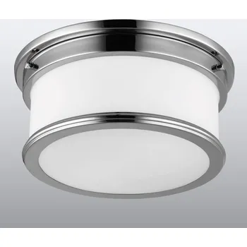 FEISS Stropní světlo Payne, kulaté chrom, bílá 2 x 60 W - Doprava zdarma