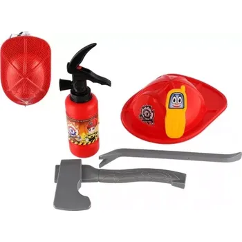 Dětská kuchyňka Dětská hasičská sada s helmou a hasicím přístrojem