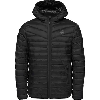 Pánská lehká prošívaná bunda Willard SELI 2XL Černá, Stříbrná