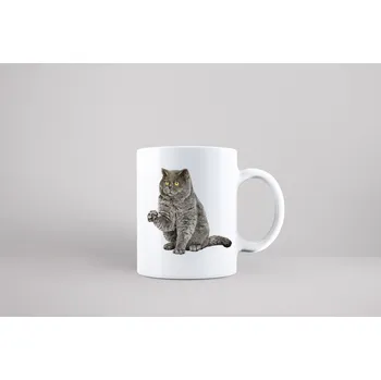 Hrnek Britská krátkosrstá kočka - Žlutá