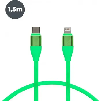 Datový kabel Contact nabíjecí a datový kabel USB-C na lightning Barva: Zelená