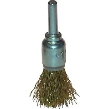 Drátěný kartáč Osborn 0008509062 - Kartáč drátěný štětkový pr. 17 mm, stopka pr. 6 mm, pomosazený ocelový drát 0,30 mm