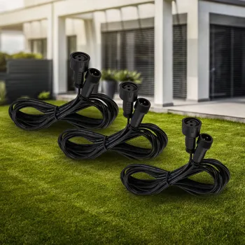 Venkovní osvětlení Briloner Prodlužovací kabel 3920035 pro venkovní světla 12V 2m sada 3 ks černá