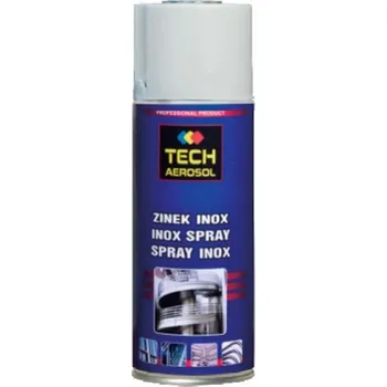 Barva ve spreji Tech Aerosol 002.2900 - Zinek vzhled nerez (inox) sprej světlý (400ml)