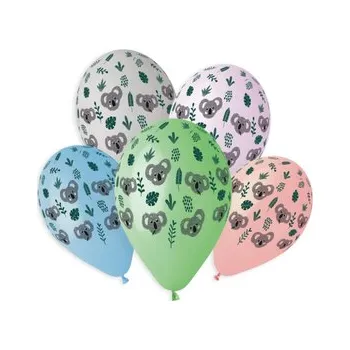 Balónky s potiskem 5ks OBYČ. Koala