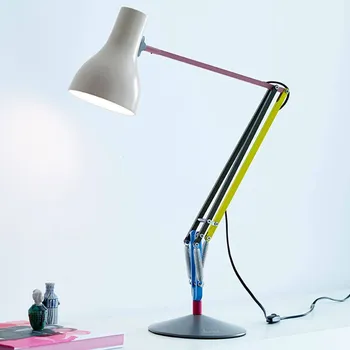 Lampička Stolní lampa Anglepoise Type 75 Mini, světle šedá, 70 cm - Ø podstavec 17 cm; stínidlo na lampu – výška 15 cm, Ø 13 cm; délka napájecího kabelu 180 cm barevný, světle šedý 1 x 6 W LED - Doprava zdarma