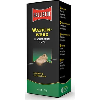 Čištění zbraně Ballistol Linen tow na čištění hlavní brokovnic, 75g