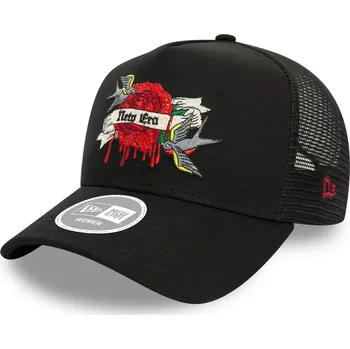 Kšiltovka Dámská kšiltovka New Era 9FORTY AFRAME TRUCKER W černá 60565267