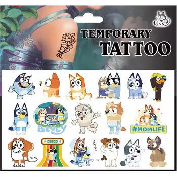 Odstranitelné tetování Dětské dočasné tetování - POHÁDKA BLUEY - 2 (Značka: TAKARA TOMY)