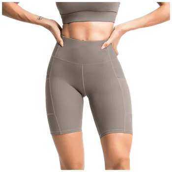 Dámské legíny Royal Wolf Sportovní krátké legíny na jógu Barva: Hnědá, Velikost: S