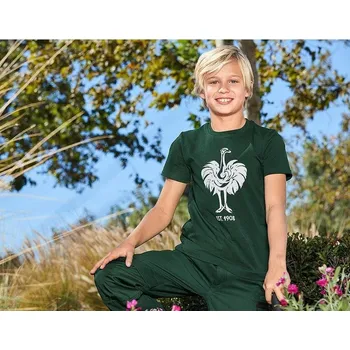 Chlapecké tričko e.s. Tričko 1908, dětské velikost 110/116 zelená/bílá Strauss
