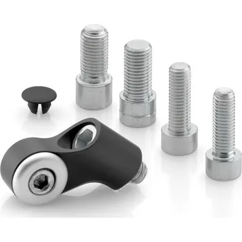 Zrcátko pro motocykl Montážní adaptér zrcátka Rizoma pro Aprilia, Bmw, Ducati, černý