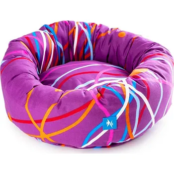 Pelíšek pro psa PROFIZOO Pelech Fox 50 fialovo-žlutá (bav)