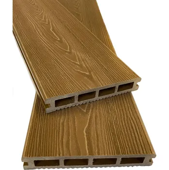 Terasové prkno Terasové prkno komorové WPC Unodeck Klasik 3D 150x25x3000mm Barevné provedení: Ořech (světle hnědá)