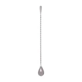Nerezová barová lžička Teardrop Cocktail Kingdom s frapovací slzou 30 cm