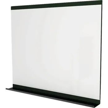 Zrcadlo Zrcadlo do koupelny Devo Viva 2.0 s poličkou 85 x 100 cm šedá matná/černá VV2-LUPL100-F77