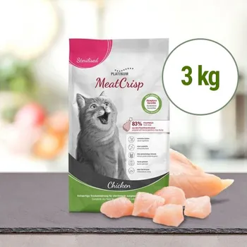 Pro kočku MeatCrisp Sterilised Chicken - Kuře pro kastrované kočky 3 kg