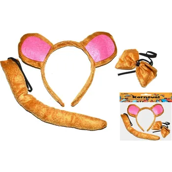 Karnevalová maska WIKY Maska set 3 ks - opice