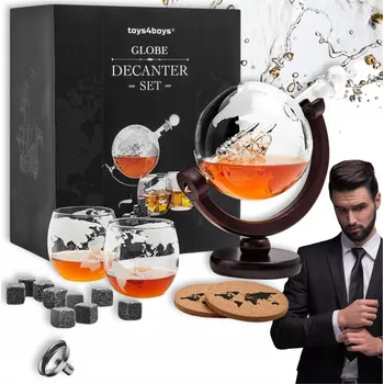 Sklenice Sada na whisky Toys4Boys Globus karafa a sklenice