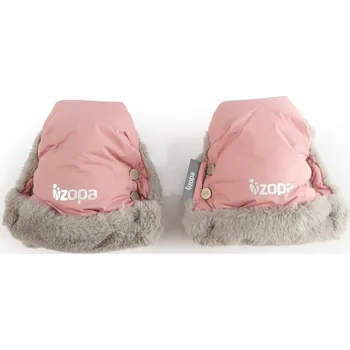 Rukávník ZOPA Rukavice na kočárek Fluffy Růžová