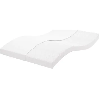 Bytový textil vidaXL Pěnová matrace bílá 120 x 210 cm 7 zón tvrdost 20 ILD