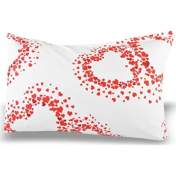 Dekorativní polštářek Povlak na polštář 70x50 Srdce EMI