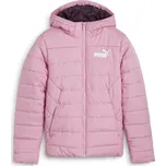 Dívčí bunda Puma ESSENTIALS HOODED PADDED JACKET 164 Růžová, Bílá