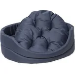 Pelíšek DOG FANTASY ovál s polštářem tmavě modrý 100 cm