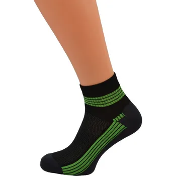 Dámské ponožky Gapo Dámské kotníkové ponožky PRUH NEW 1. Velikost: 3-4 (EU 35-37), 2. Barva: Černá/tmavě šedá